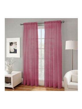 Crushed Voile Sheer 1 Rod Pocket Panel 50 in x 84 in